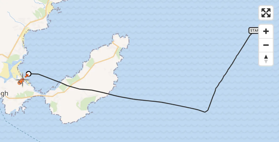 Flight route Coastguard Helicopter Inner Seas - Mealabost, 11 May 2026, 15:37