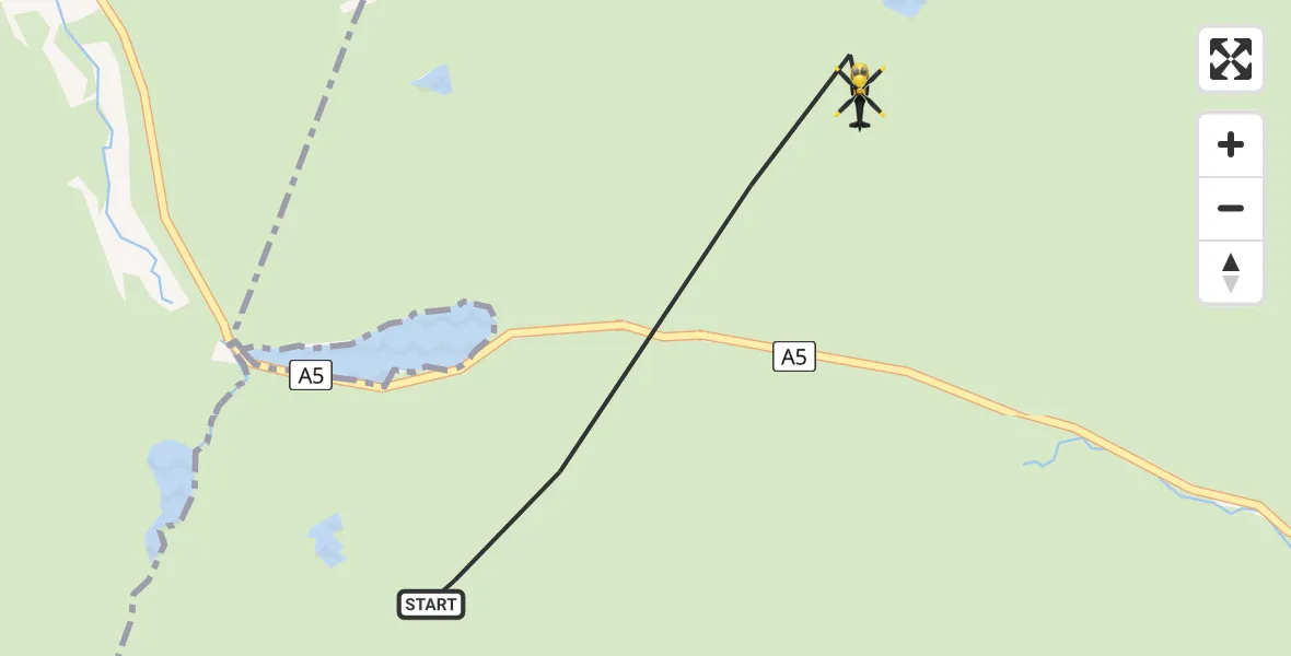 Flight route Police Helicopter Capel Curig - Capel Curig, 11 May 2026, 17:04