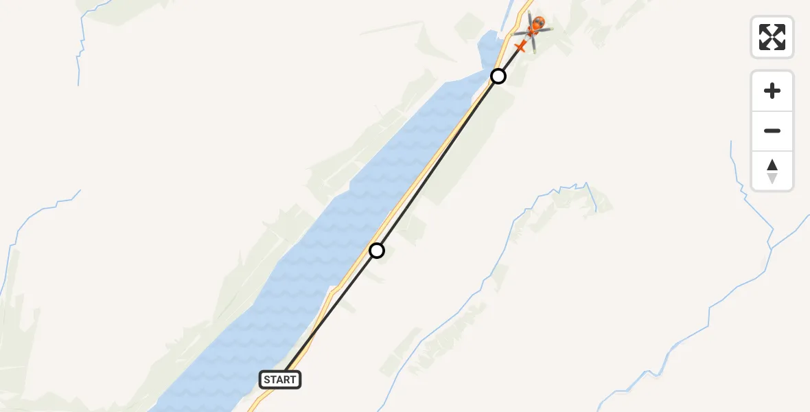 Flight route Coastguard Helicopter Invergloy - South Laggan, 12 May 2026, 14:54