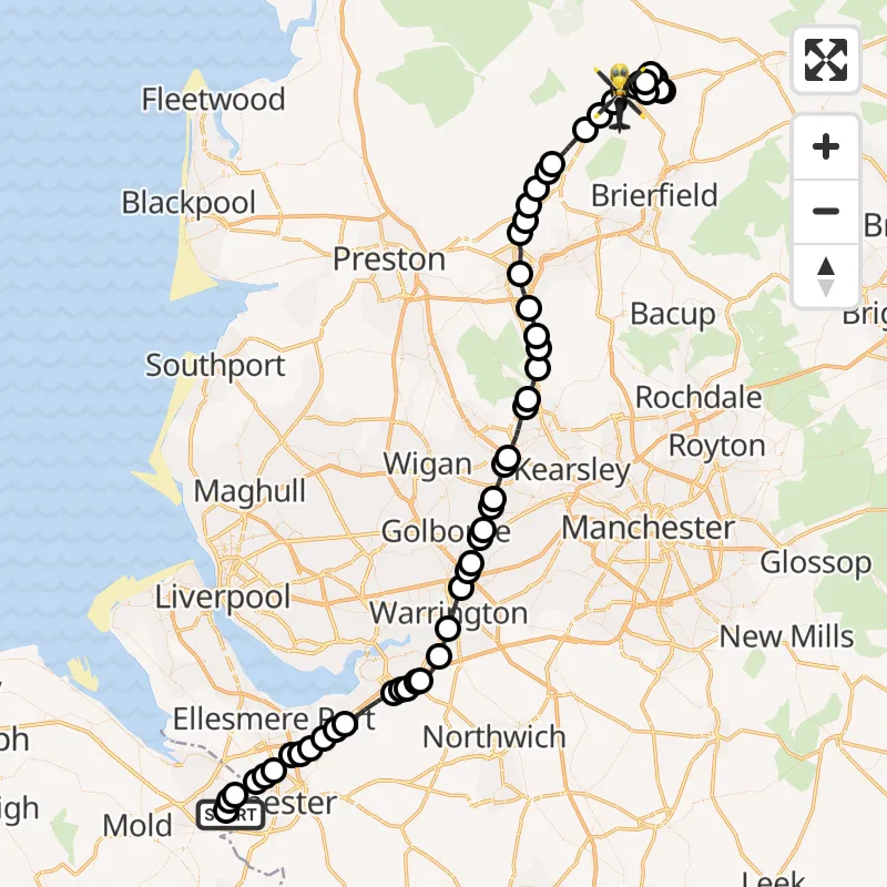A59 Map Police Helicopter to Gisburn, A59 | 13 May 2026 1:12 | RescueRadar.co.uk