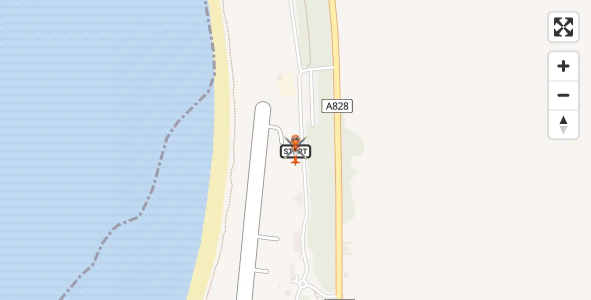 Flight route Coastguard Helicopter Oban Airport - Oban Airport, 14 May 2026, 16:16