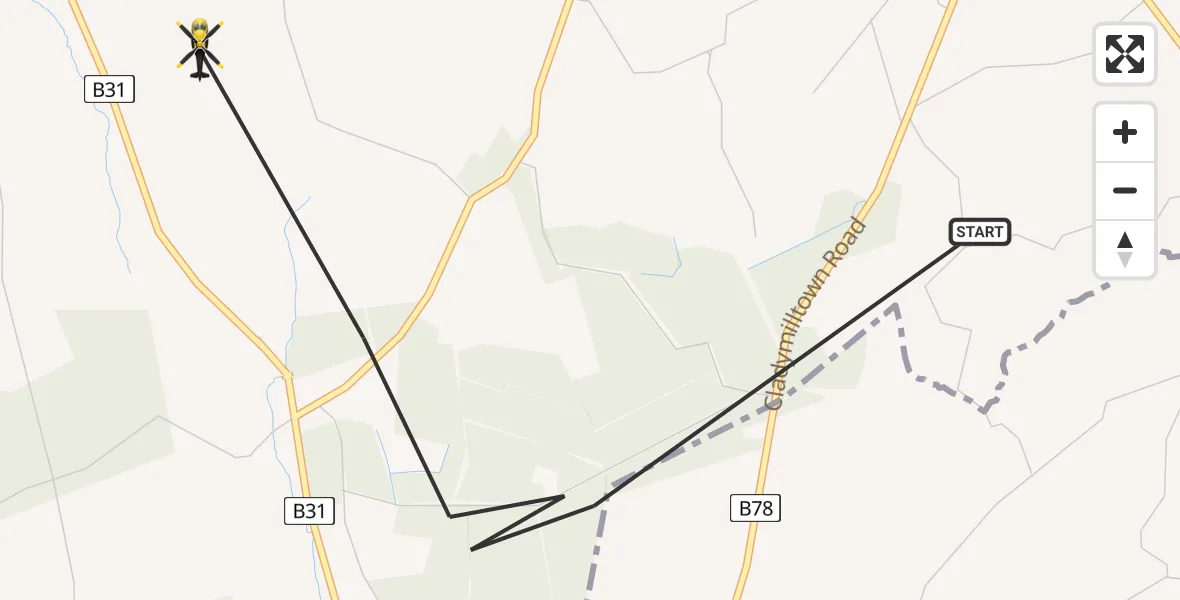 Flight route Police Helicopter Armagh City, Banbridge and Craigavon District Council - Armagh City, Banbridge and Craigavon District Council, 15 May 2026, 09:57