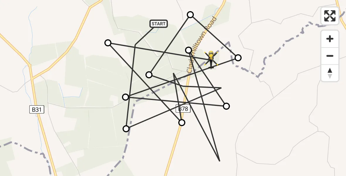 Flight route Police Helicopter Armagh City, Banbridge and Craigavon District Council - Armagh City, Banbridge and Craigavon District Council, 15 May 2026, 10:26