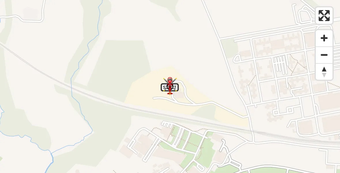 Flight route Air Ambulance Helicopter RAF Cosford - Tong, 15 May 2026, 16:48