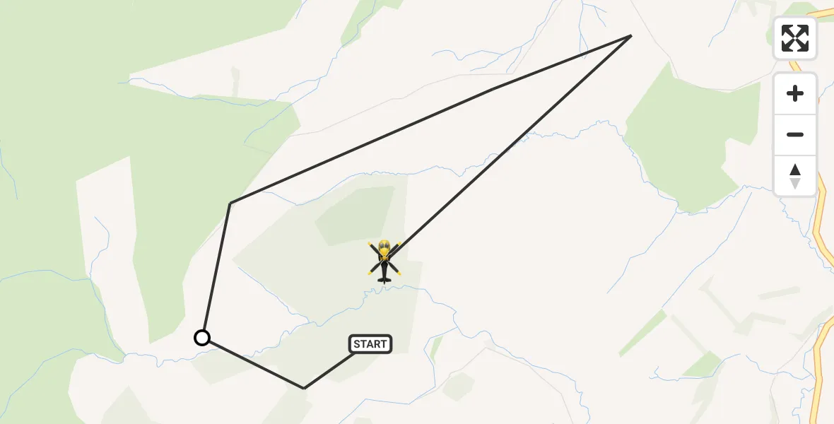 Flight route Police Helicopter Llanbadarn Fynydd - Llanbadarn Fynydd, 16 May 2026, 10:23