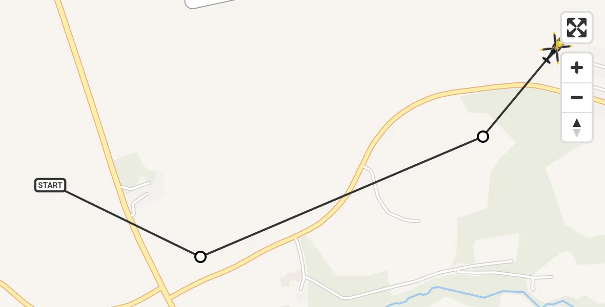 Flight route Police Helicopter Fishburn - Fishburn, 16 May 2026, 14:01