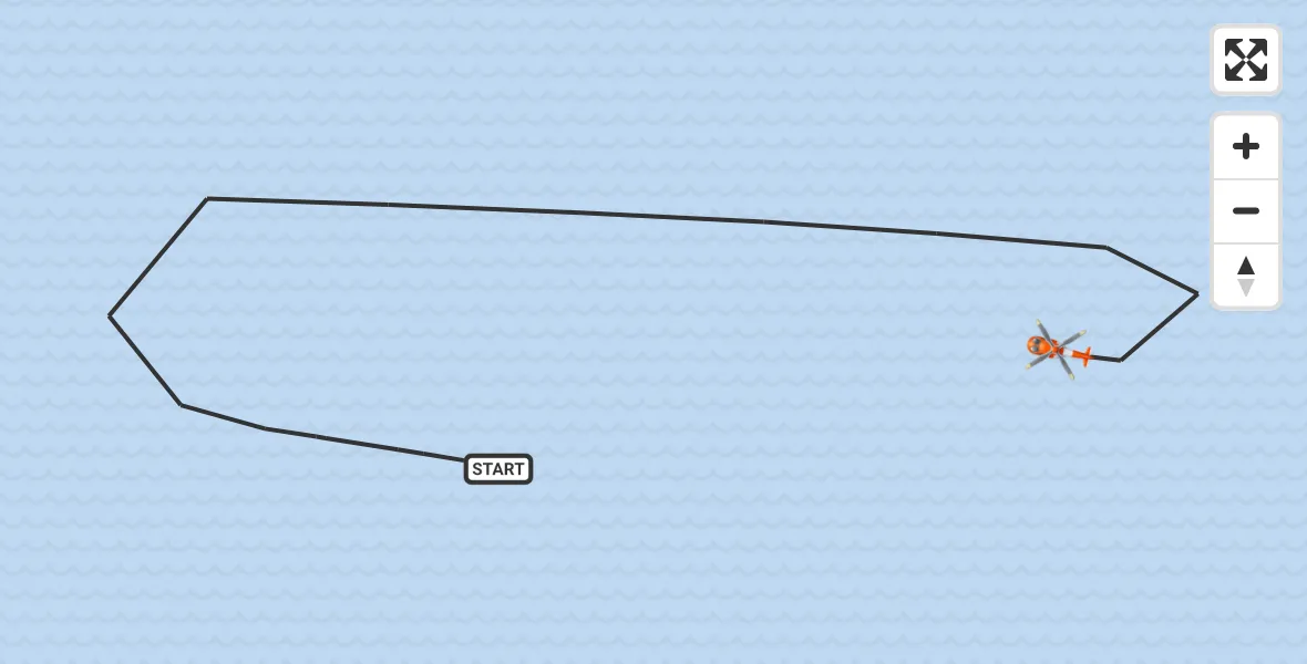 Flight route Coastguard Helicopter North Sea - North Sea, 17 May 2026, 08:42