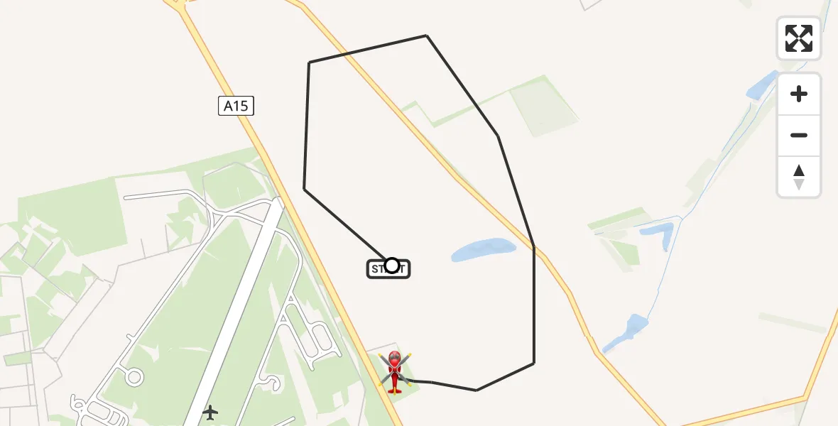 Flight route Air Ambulance Helicopter RAF Waddington - North Kesteven, 17 May 2026, 13:01