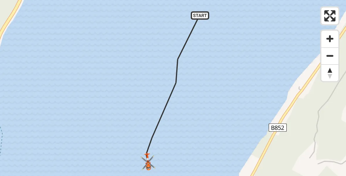 Flight route Coastguard Helicopter Loch Ness - Loch Ness, 17 May 2026, 14:18