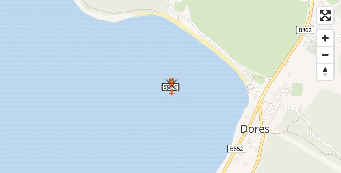 Flight route Coastguard Helicopter Loch Ness - Loch Ness, 17 May 2026, 14:28