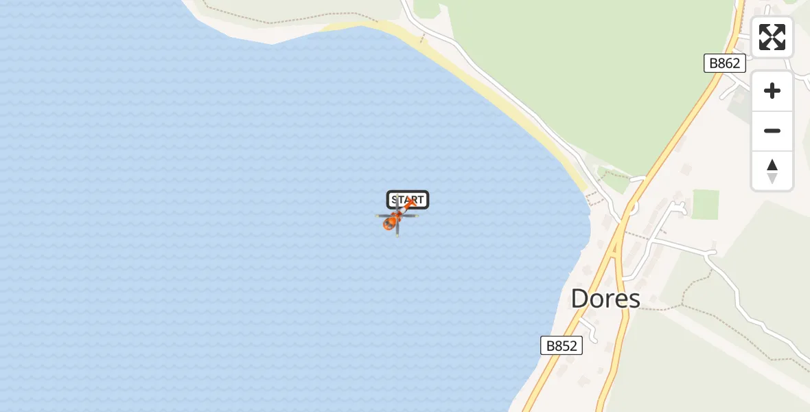 Flight route Coastguard Helicopter Loch Ness - Loch Ness, 17 May 2026, 14:31