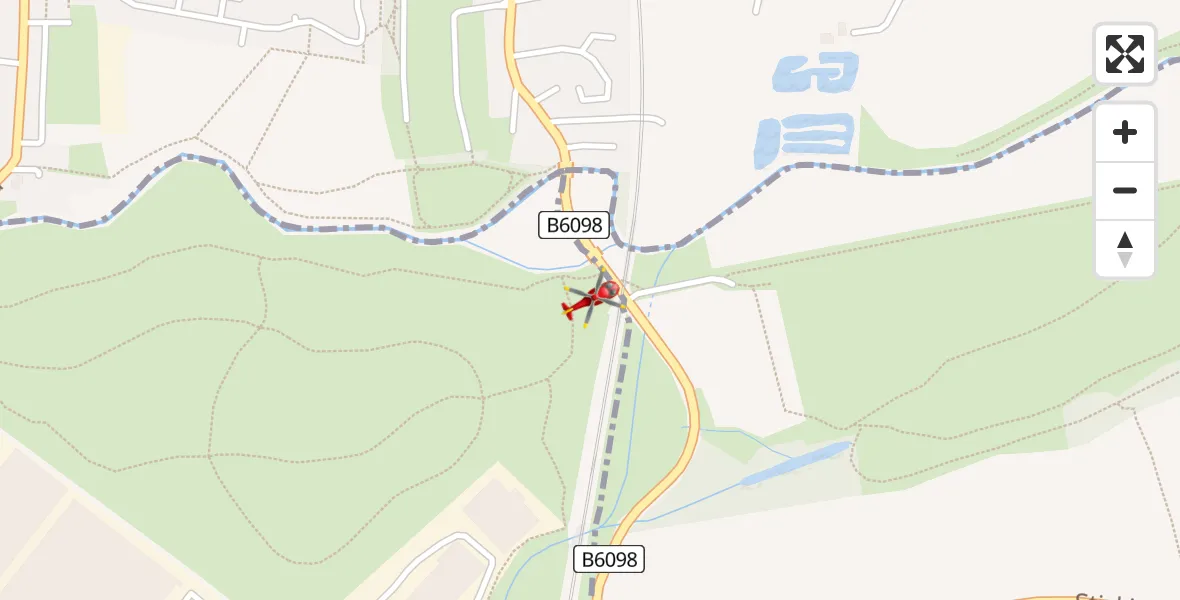 Flight route Air Ambulance Helicopter Mexborough - Mexborough, 17 May 2026, 17:31