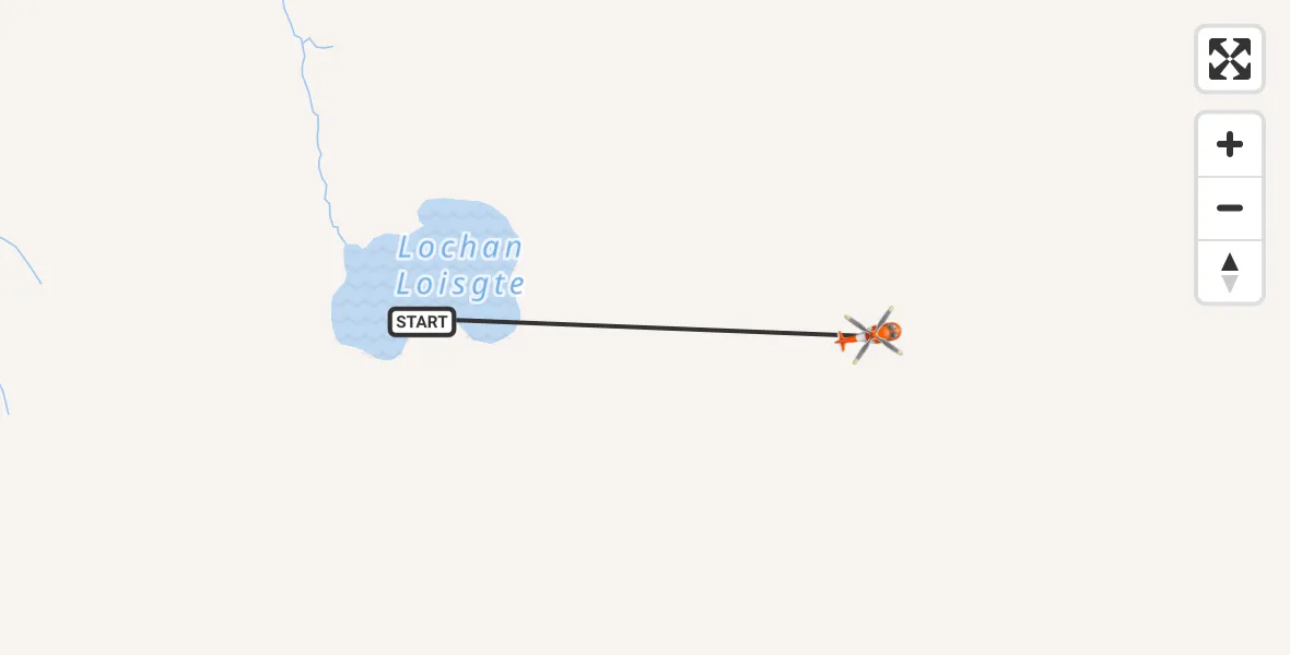 Flight route Coastguard Helicopter Highland - Highland, 18 May 2026, 14:11