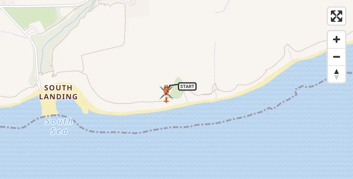 Flight route Coastguard Helicopter Flamborough - Flamborough, 19 May 2026, 09:28