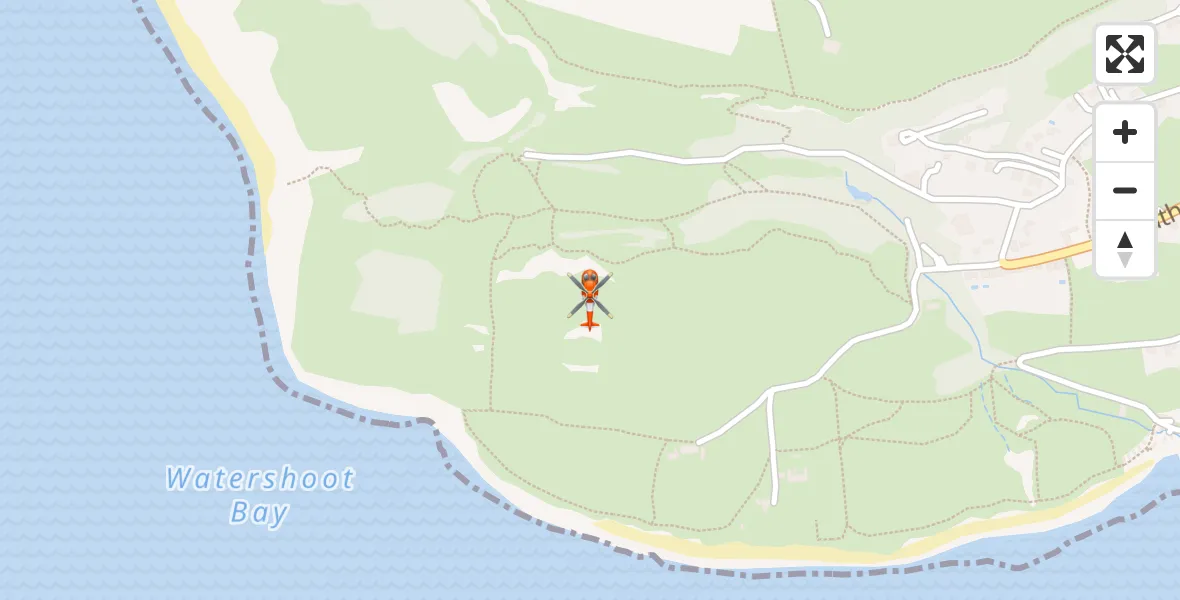 Flight route Coastguard Helicopter Niton - Niton, 19 May 2026, 10:01