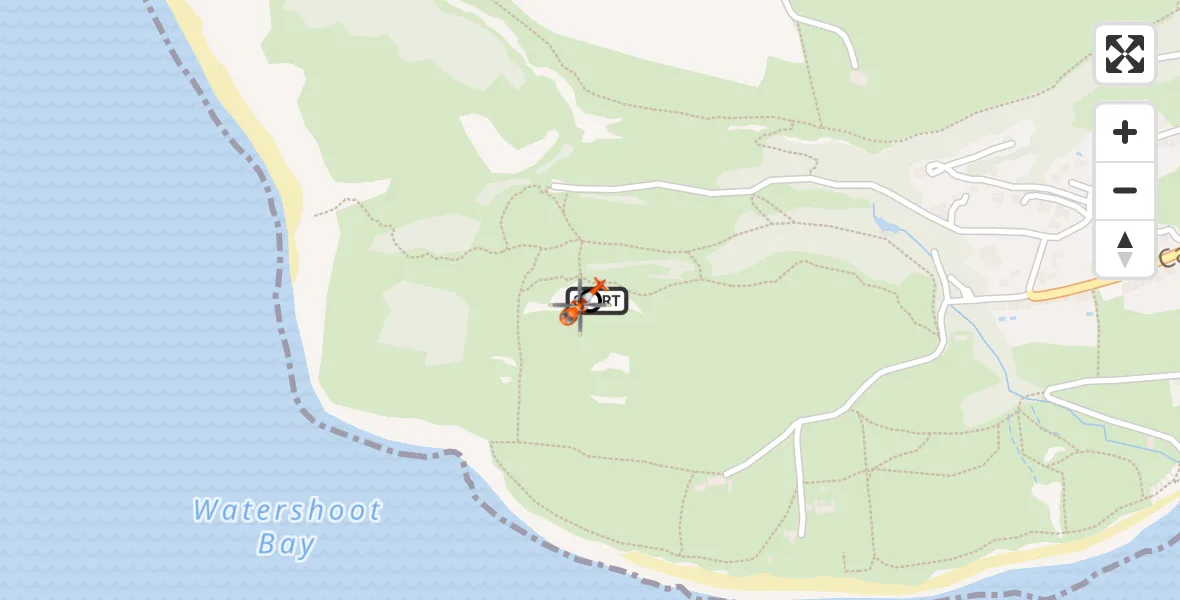Flight route Coastguard Helicopter Niton - Chale, 19 May 2026, 10:09