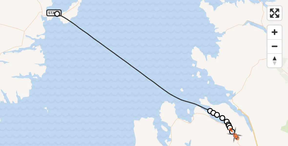 Flight route Coastguard Helicopter Mealabost - Dundonnell House, 19 May 2026, 13:26
