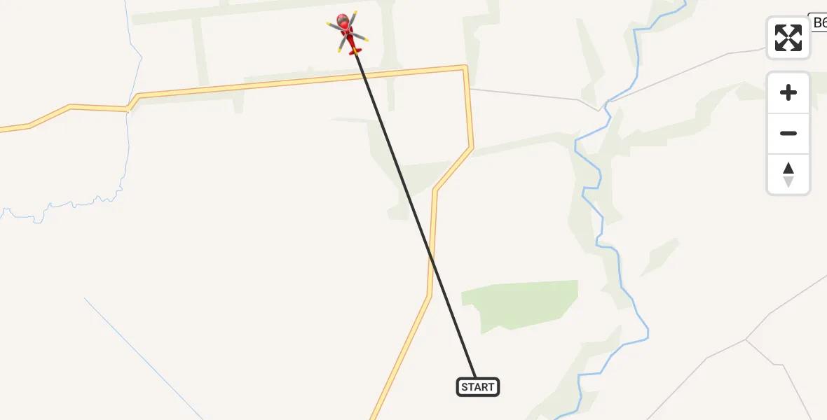 Flight route Air Ambulance Helicopter Walton - Walton, 19 May 2026, 14:10