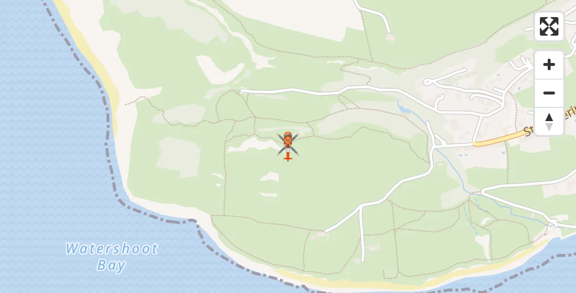 Flight route Coastguard Helicopter Niton - Niton, 19 May 2026, 14:20