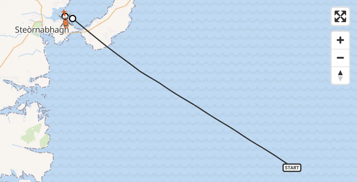 Flight route Coastguard Helicopter Inner Seas - Steinis, 19 May 2026, 15:39