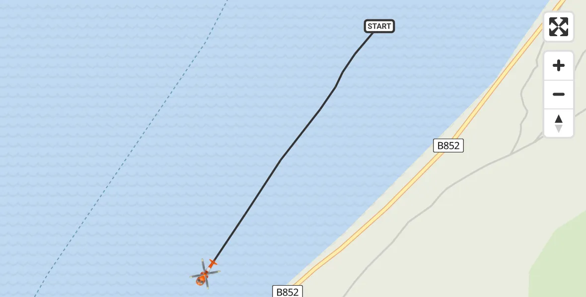 Flight route Coastguard Helicopter Loch Ness - Loch Ness, 20 May 2026, 09:29