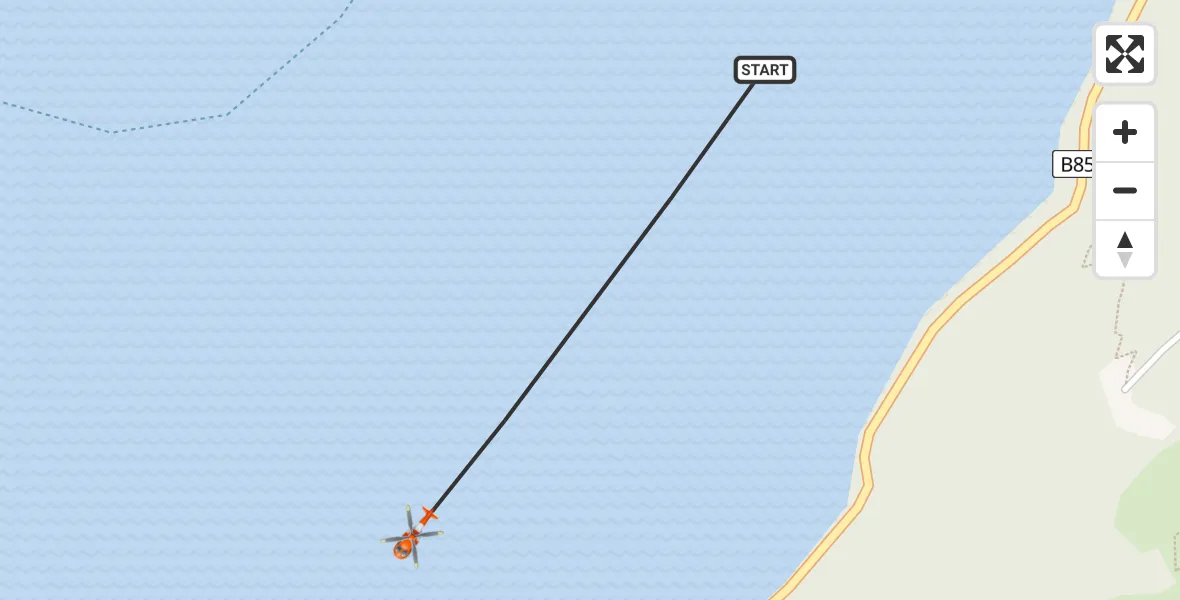 Flight route Coastguard Helicopter Loch Ness - Loch Ness, 20 May 2026, 09:37