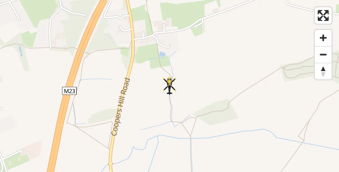 Flight route Police Helicopter South Nutfield - South Nutfield, 20 May 2026, 09:43