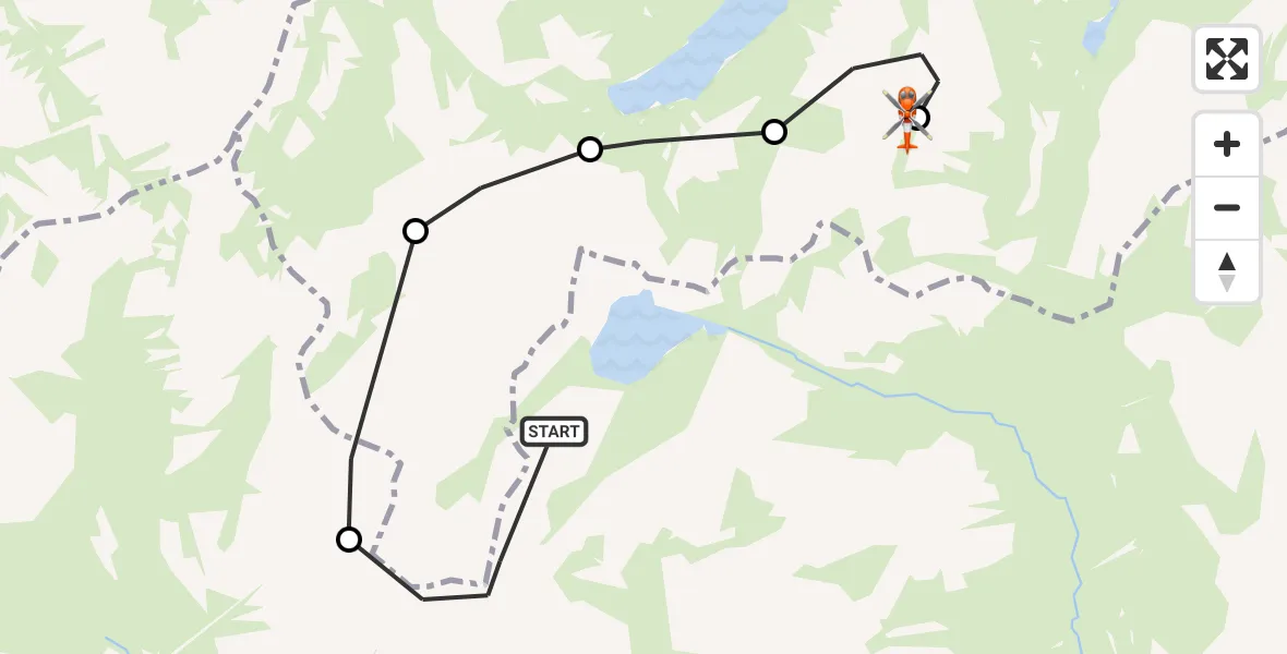 Flight route Coastguard Helicopter Coire Sputain Dearg - Lairig an Laoigh, 20 May 2026, 14:10