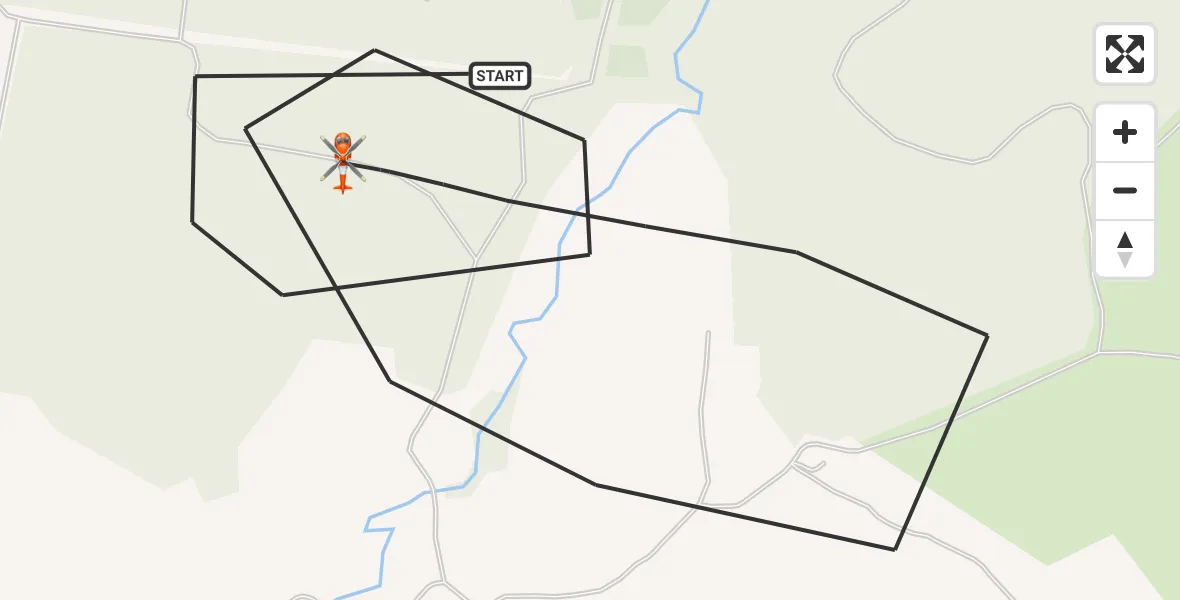 Flight route Coastguard Helicopter Bewcastle - Bewcastle, 20 May 2026, 14:25