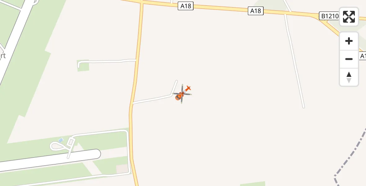 Flight route Coastguard Helicopter Humberside Airport - Humberside Airport, 21 May 2026, 14:55
