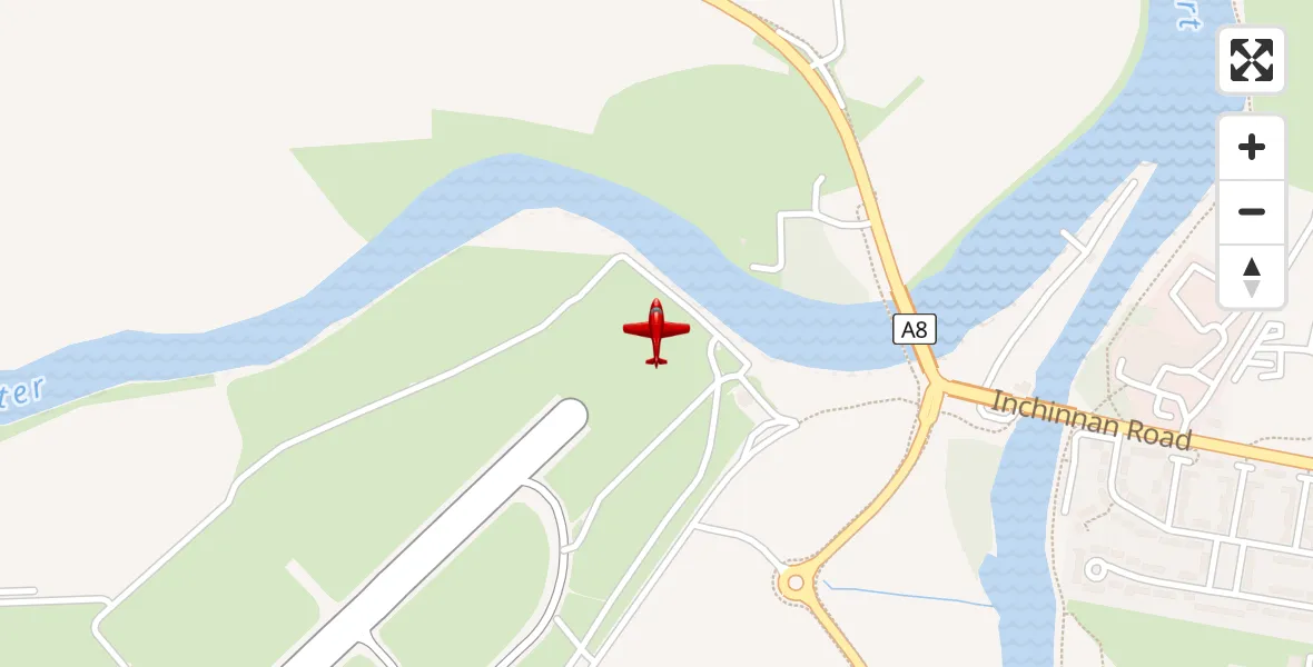 Flight route Air Ambulance Aircraft Glasgow Airport - Glasgow Airport, 21 May 2026, 23:36
