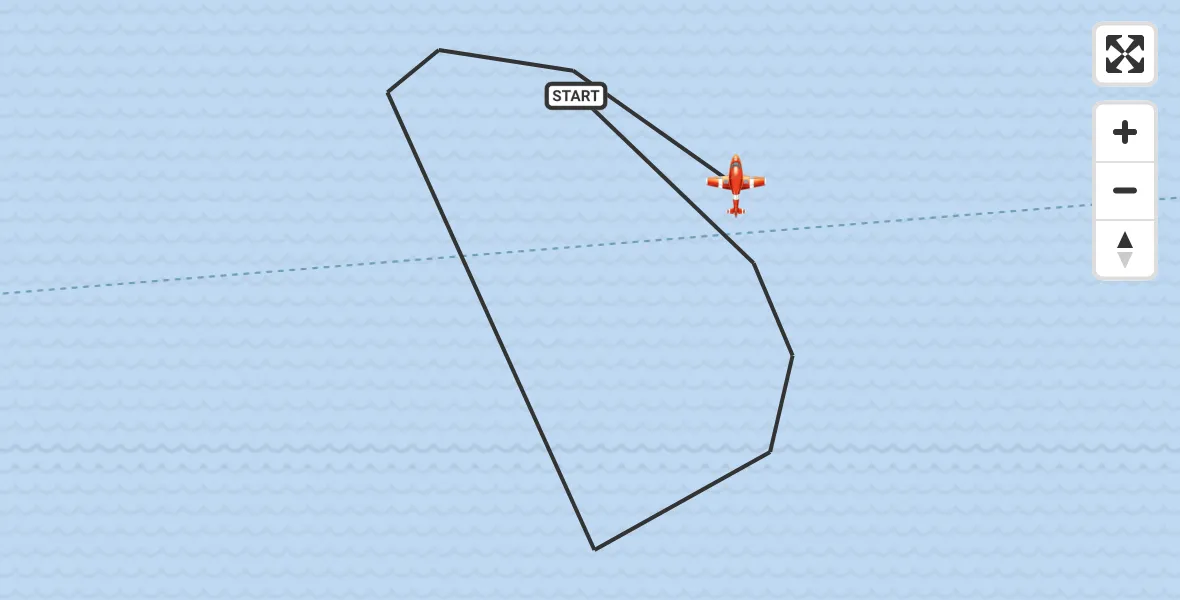Flight route Coastguard Drone English Channel - English Channel, 22 May 2026, 08:46