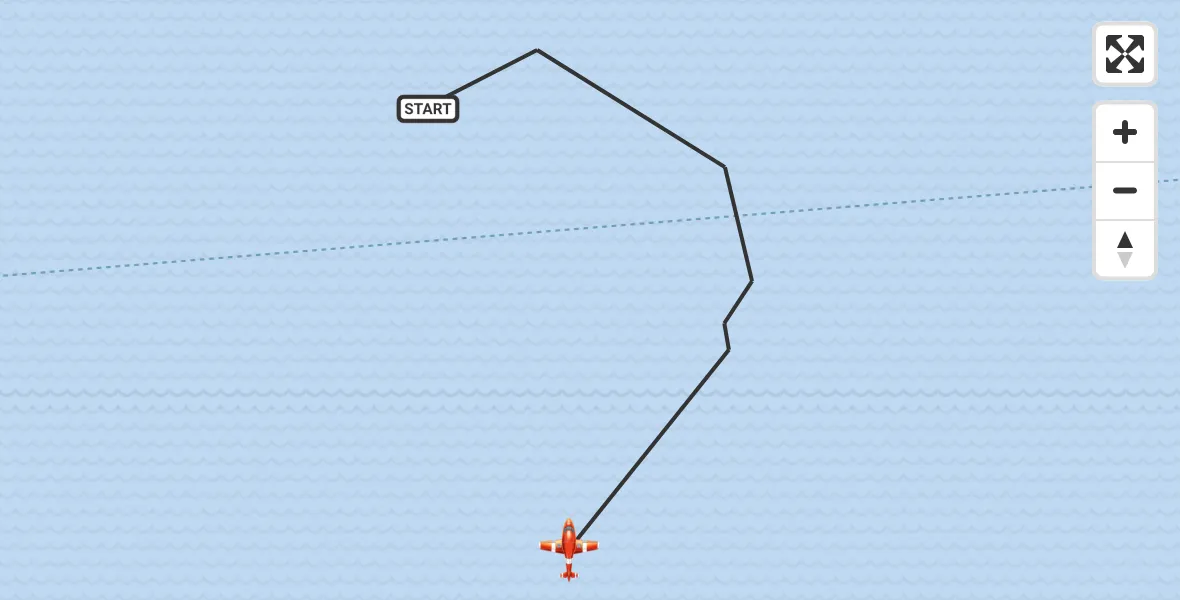 Flight route Coastguard Drone English Channel - English Channel, 22 May 2026, 09:00
