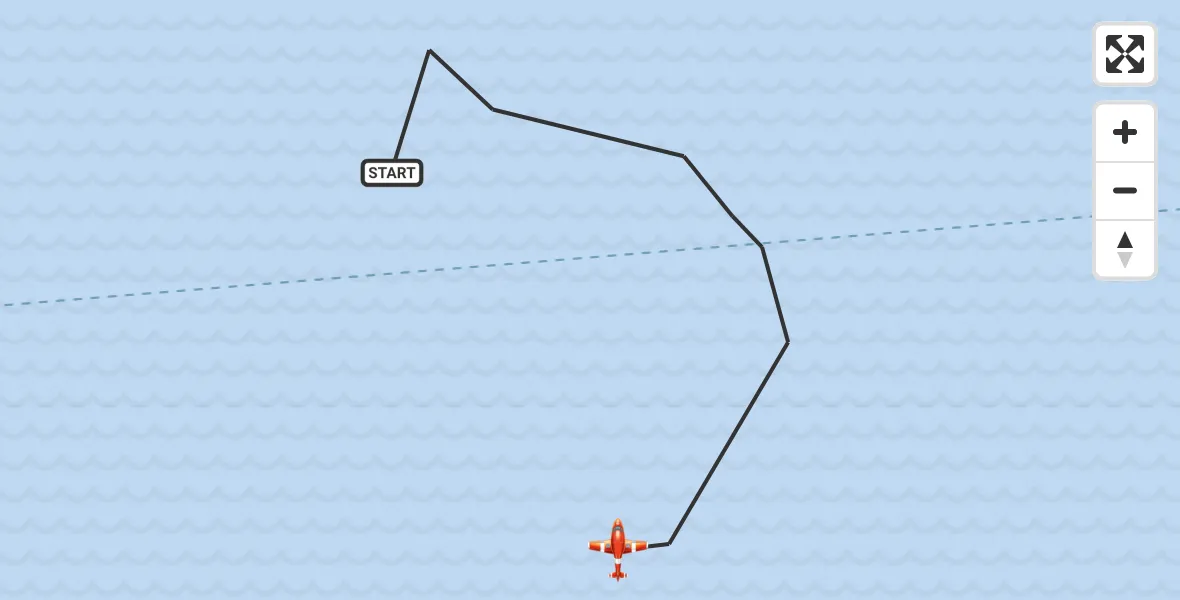Flight route Coastguard Drone English Channel - English Channel, 22 May 2026, 09:19