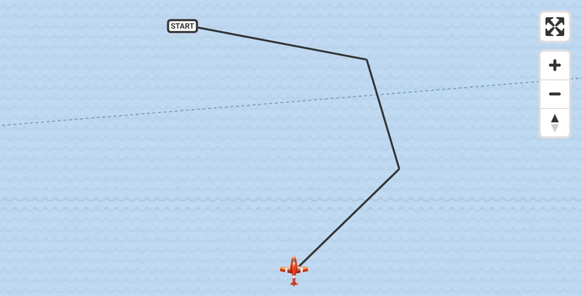 Flight route Coastguard Drone English Channel - English Channel, 22 May 2026, 09:29