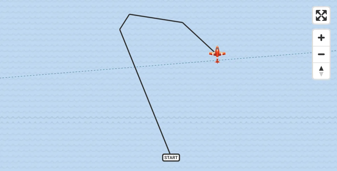 Flight route Coastguard Drone English Channel - English Channel, 22 May 2026, 09:32
