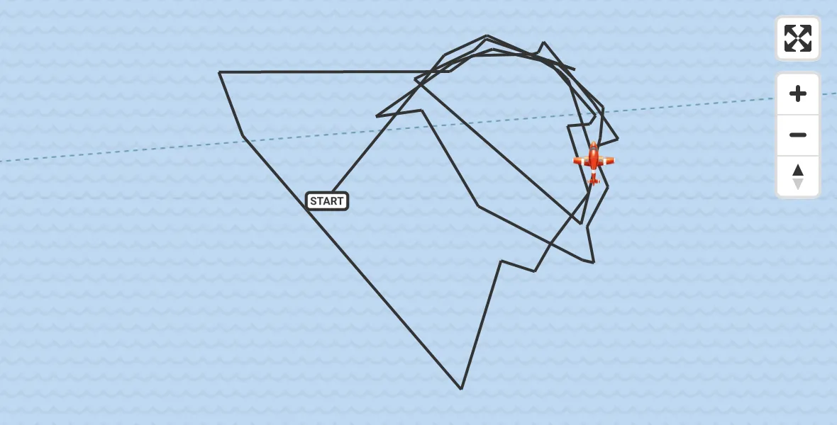 Flight route Coastguard Drone English Channel - English Channel, 22 May 2026, 09:43