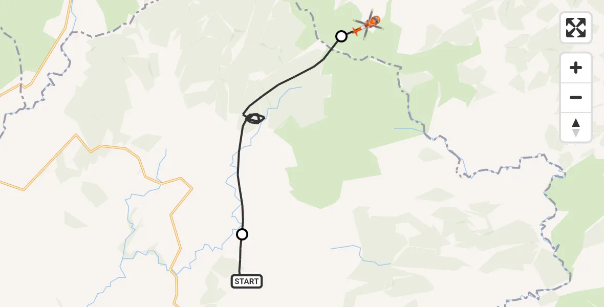 Flight route Coastguard Helicopter Askerton - Kielder, 22 May 2026, 09:53