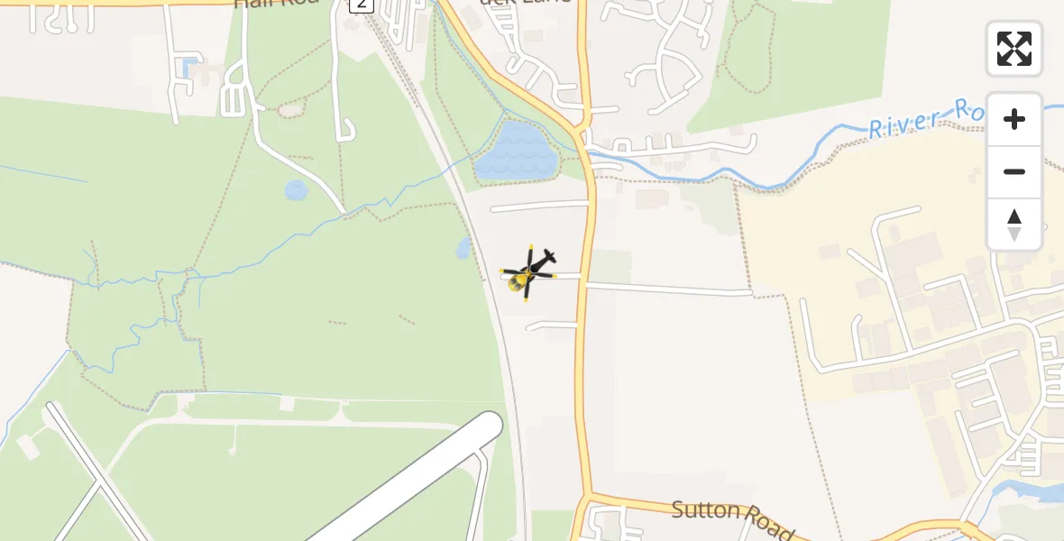 Flight route Police Helicopter London Southend Airport - London Southend Airport, 22 May 2026, 11:52