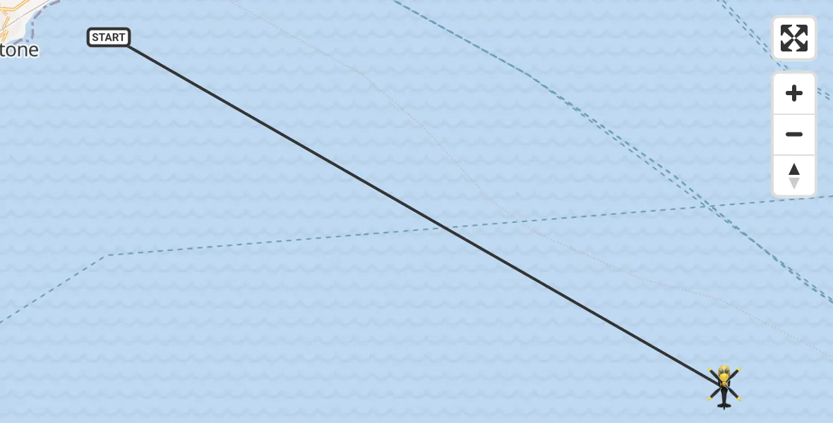 Flight route Police Helicopter English Channel - English Channel, 22 May 2026, 14:21