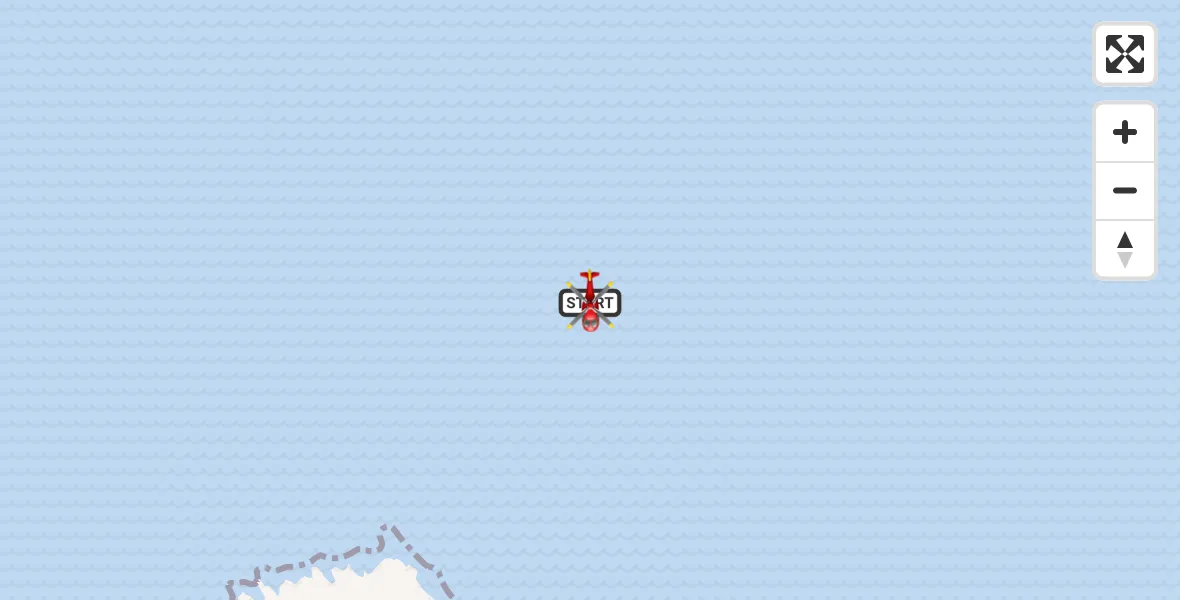 Flight route Air Ambulance Helicopter North Devon - North Devon, 22 May 2026, 14:21