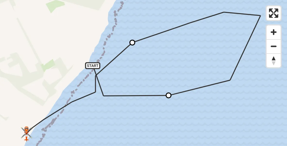 Flight route Coastguard Helicopter Hilton of Cadboll - Hilton of Cadboll, 22 May 2026, 14:57