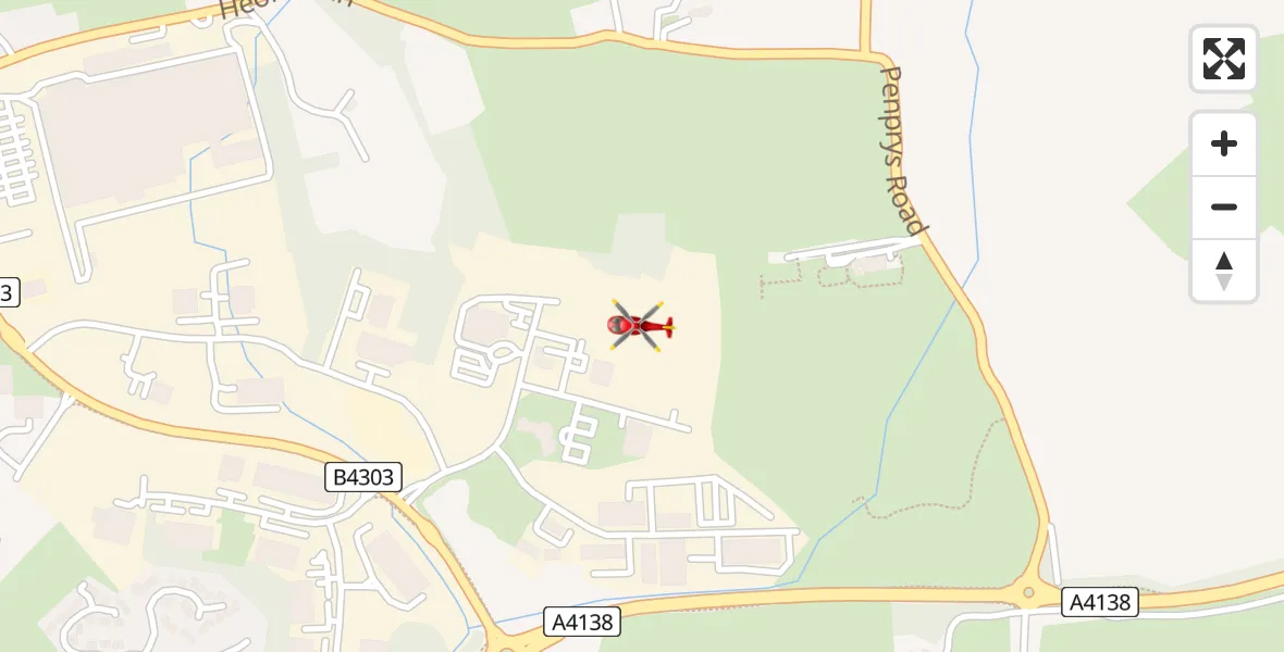 Flight route Air Ambulance Helicopter Dafen - Dafen, 22 May 2026, 18:53