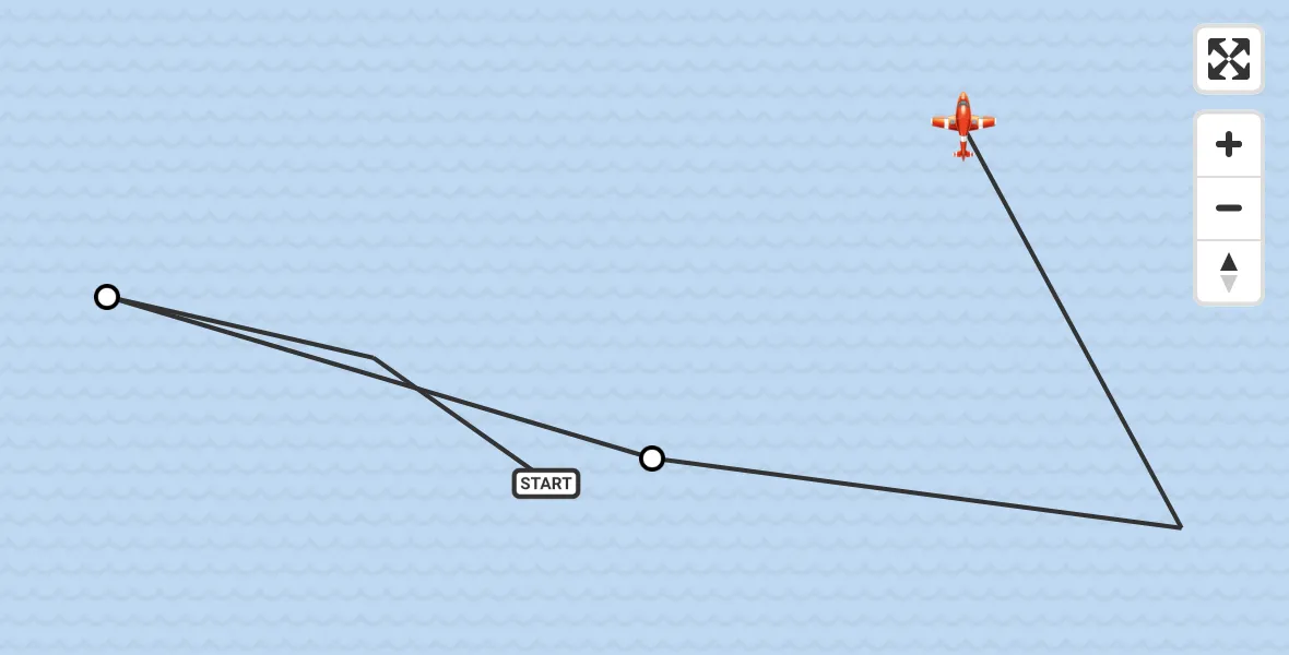 Flight route Coastguard Drone Noordzee - Noordzee, 23 May 2026, 10:30