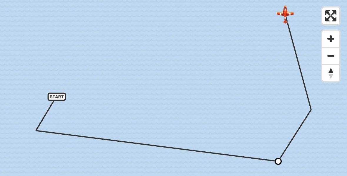 Flight route Coastguard Drone North Sea - Noordzee, 23 May 2026, 10:35