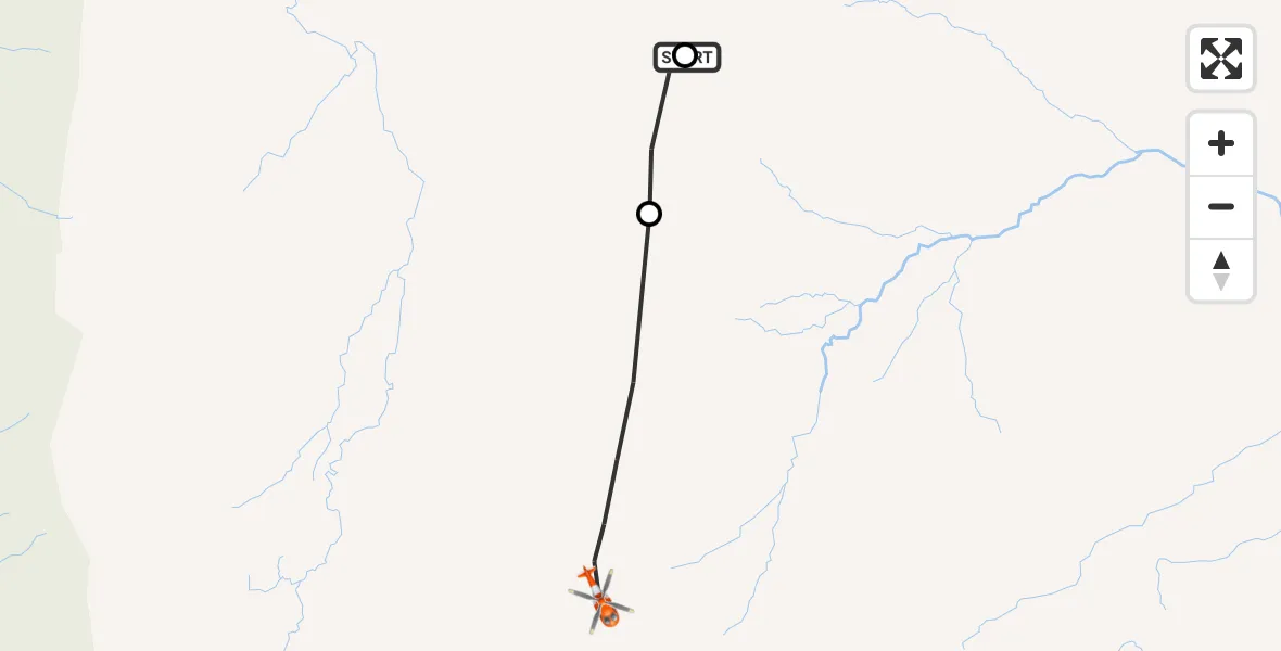 Flight route Coastguard Helicopter Gleann Gaoithe - Bealach Buidhe, 23 May 2026, 12:14