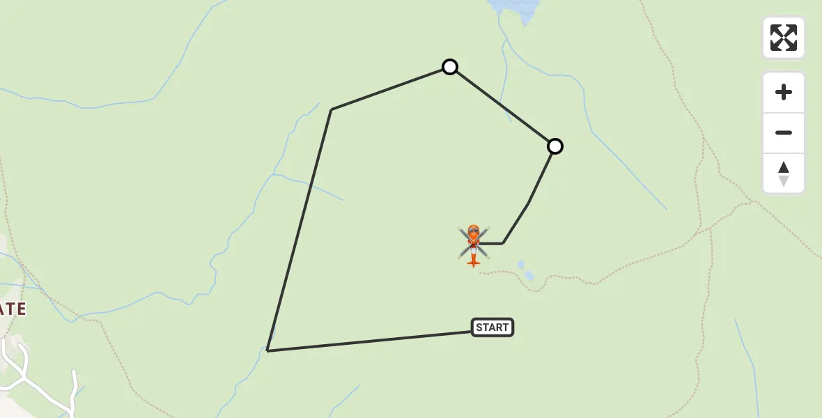 Flight route Coastguard Helicopter Patterdale - Patterdale, 23 May 2026, 12:24