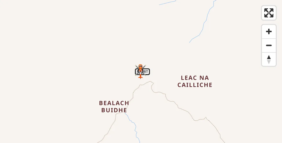 Flight route Coastguard Helicopter Stirling - Bealach Buidhe, 23 May 2026, 12:28