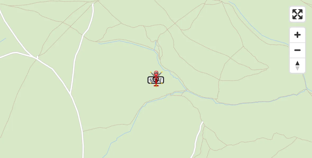 Flight route Air Ambulance Helicopter Church Stretton - Church Stretton, 23 May 2026, 15:23
