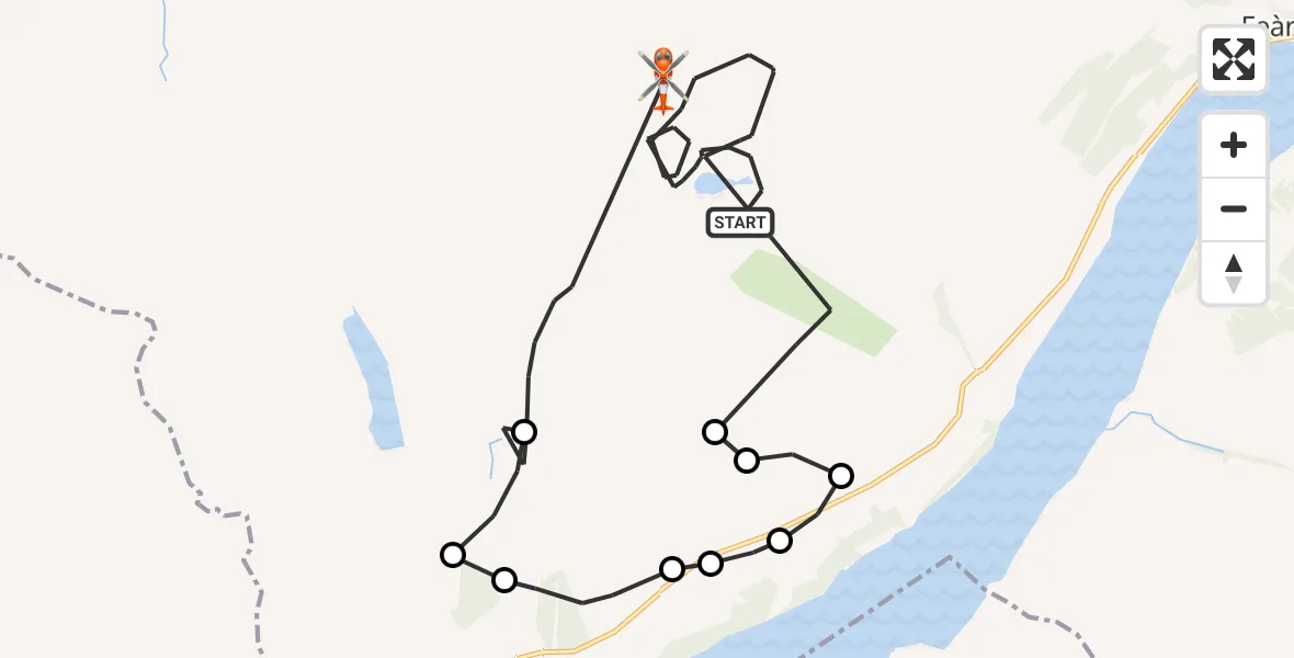 Flight route Coastguard Helicopter Perth and Kinross - Perth and Kinross, 23 May 2026, 19:07